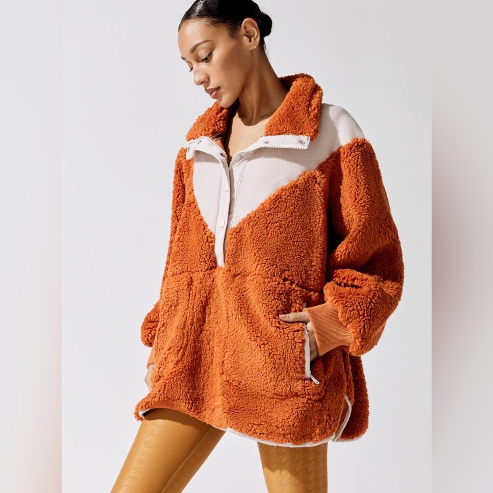 Free People FP Movement Fall To Rise Fleece Quarter Snap Pullover